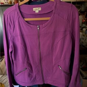 Live and Let Live Women's Purple Bomber Jacket